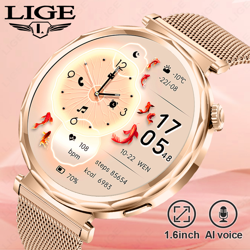 Smartwatch Ladies Watches For Women - LUIK 2026 Nieuwe Slimme Horloge Vrouwen
