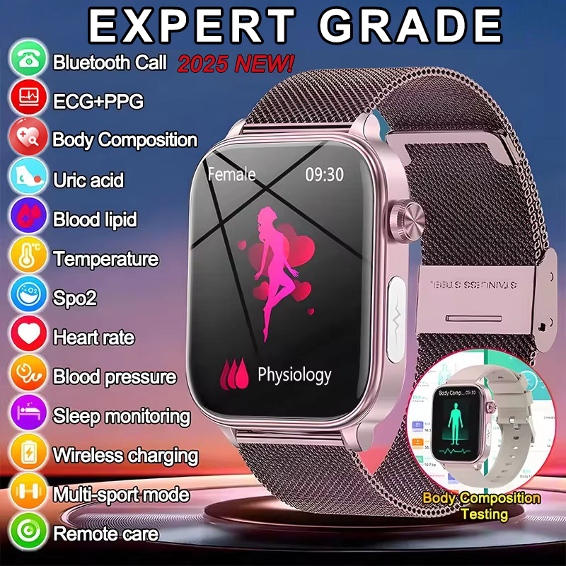 Smartwatch New Watches For Women - 2025 Nieuwe ECG + PPG Monitoring