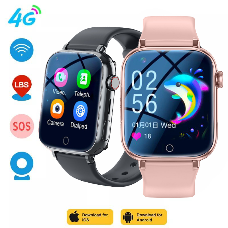 Smartwatch Watches Gift For Boys With Gps - 4G Smartwatch Kinderen LBS Locatie SOS