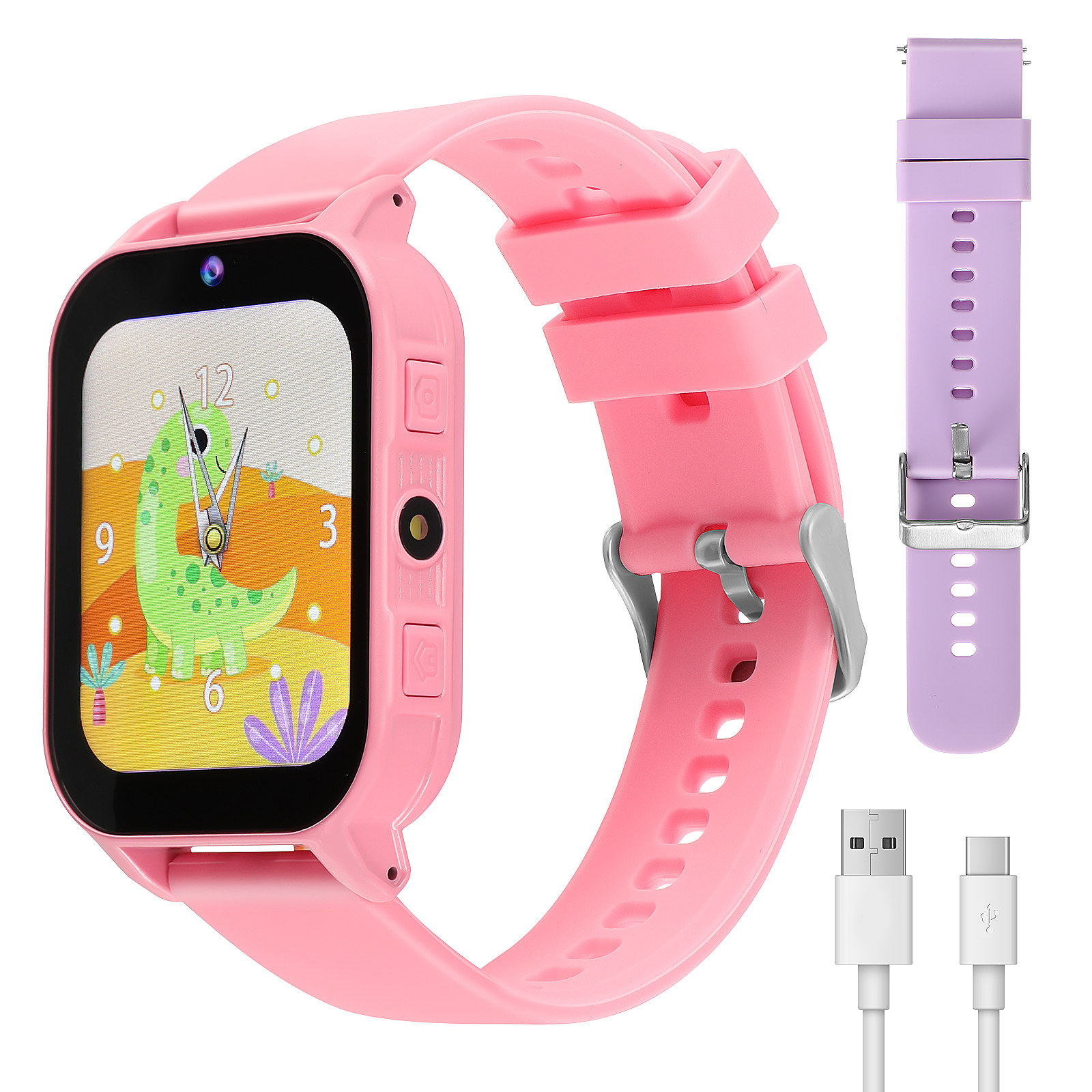 Smartwatch Watches Digital - Kinderhorloge met spelletjes, digitaal smartwatch, lichtgewicht,