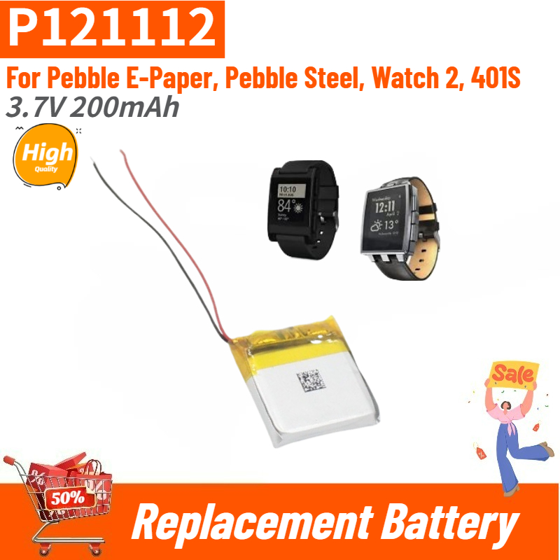 Smartwatch Pebble Watches - P121112 Hoge kwaliteit smartwatch-batterij 3,7 V