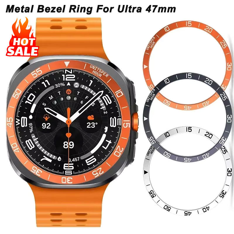 Watch Smartwatch Android - Metalen Cover Bezel Ring Case voor