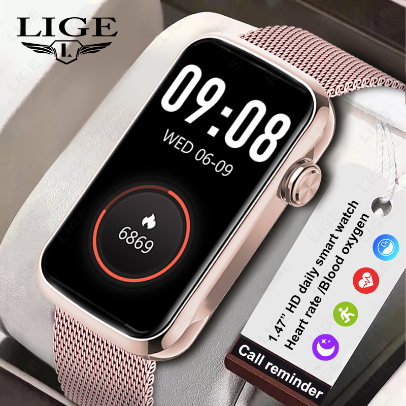 Smartwatch Ladies Watches For Women - LUIK 1.47 ''Smart Horloge Vrouwen Mannen