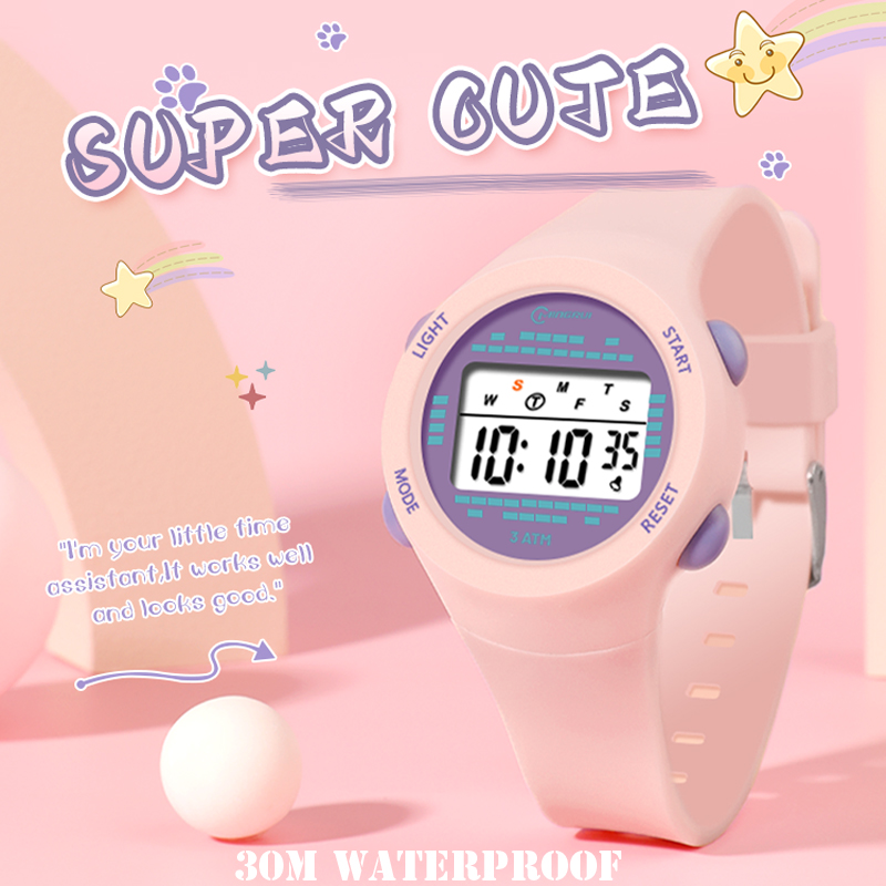 Smartwatch Watches For Girls Kids - Kinder Elektronisch Horloge Meisje Roze Schattige