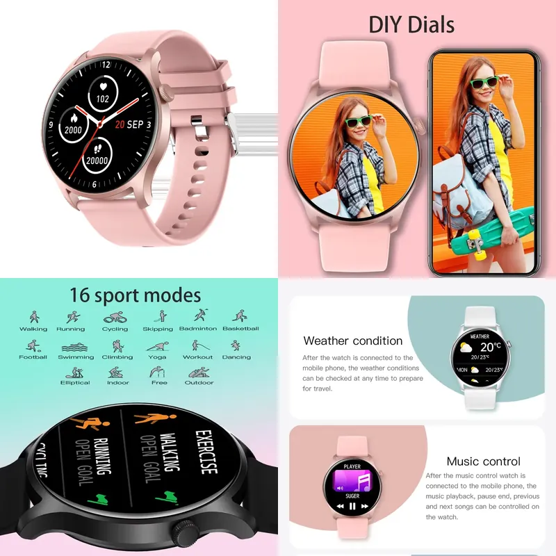 Watch Smartwatch Android - SENBONO MAX8 Heren Smart Watch Dames
