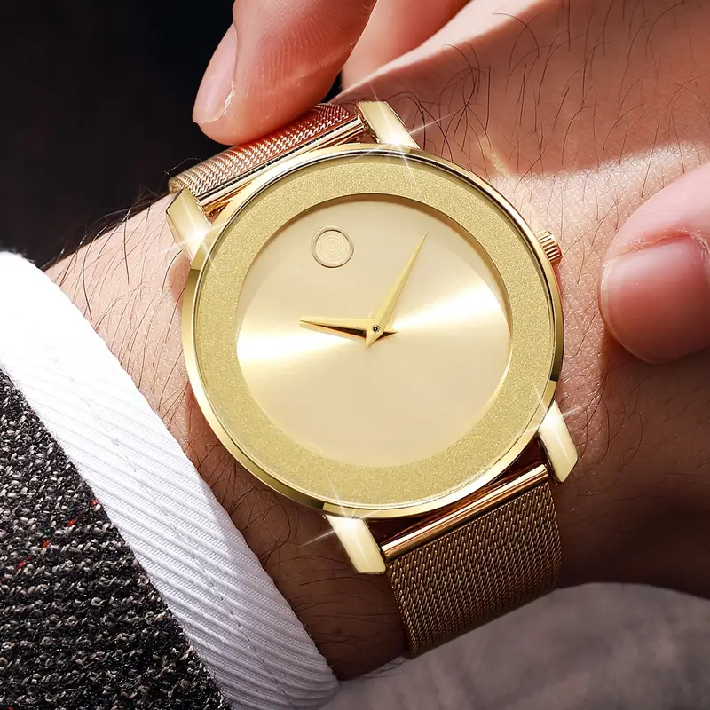 Smartwatch Watches Digital - Nieuw ultradun herenhorloge met mesh-band, modieus