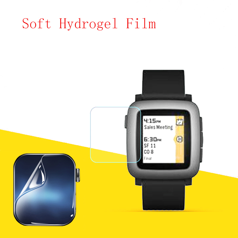 Smartwatch Pebble Watches - Zachte hydrogelfilm Helder HD Transparante beschermer