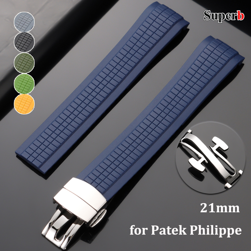 Patek Philippe Watch Aquanaut - 21mm siliconen horlogeband voor Patek Philippe