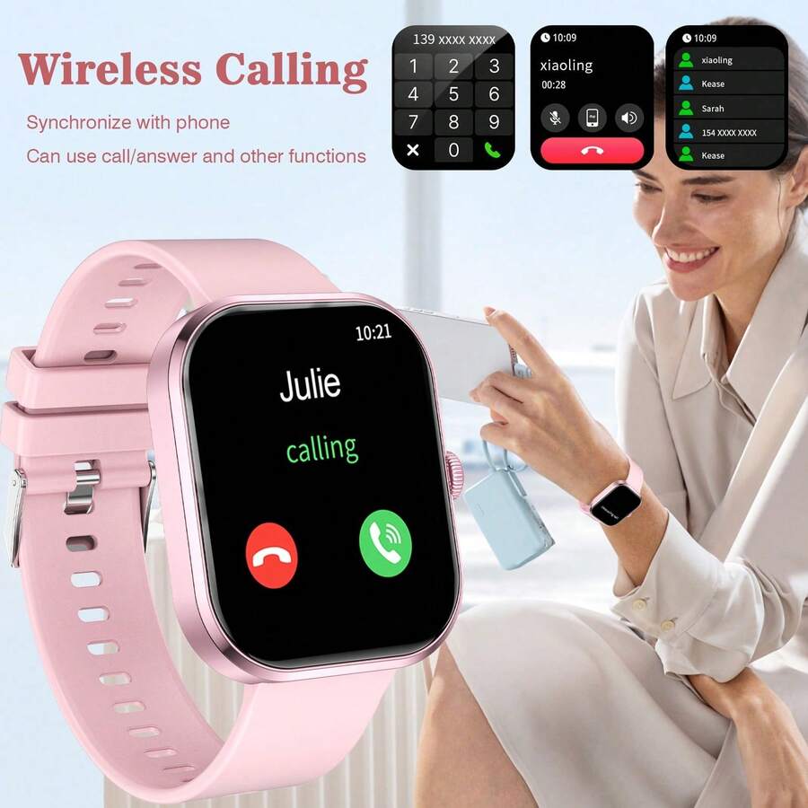 Smartwatch Watches Digital - Smartwatch, draadloos bellen/oproepen, multisportmodus, oproepherinnering en