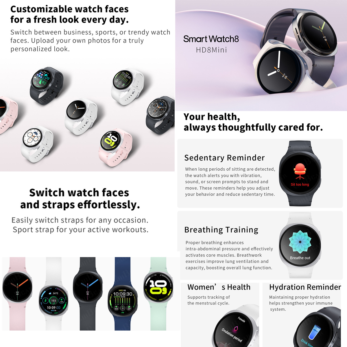 2026 Nieuwe Horloges 8 Mini GP - Smartwatch New Watches For Women recensie en prijs