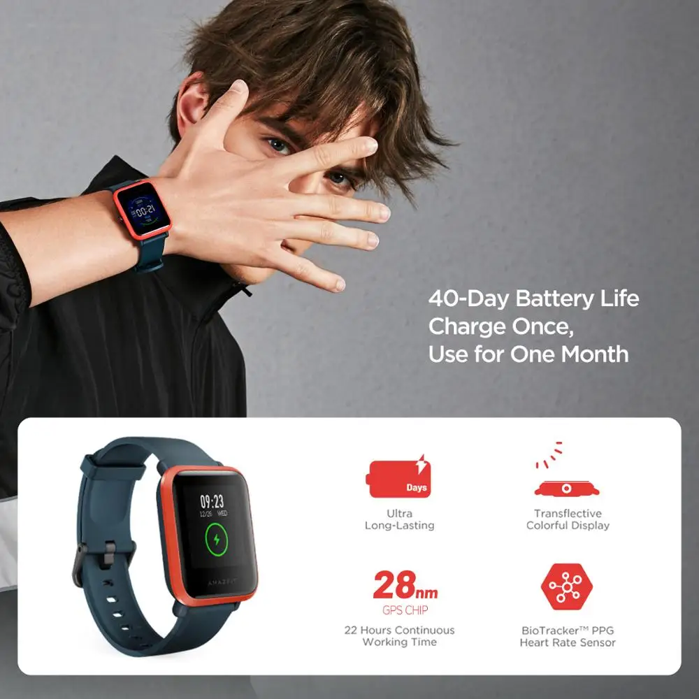 Originele Amazfit Bip S Smartw - Smartwatch Refurbished Watches recensie en prijs