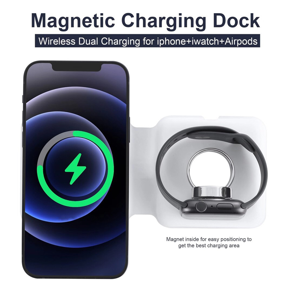 2IN1 Magsafe Duo Magnetische D - Xwatch Smartwatch recensie en prijs