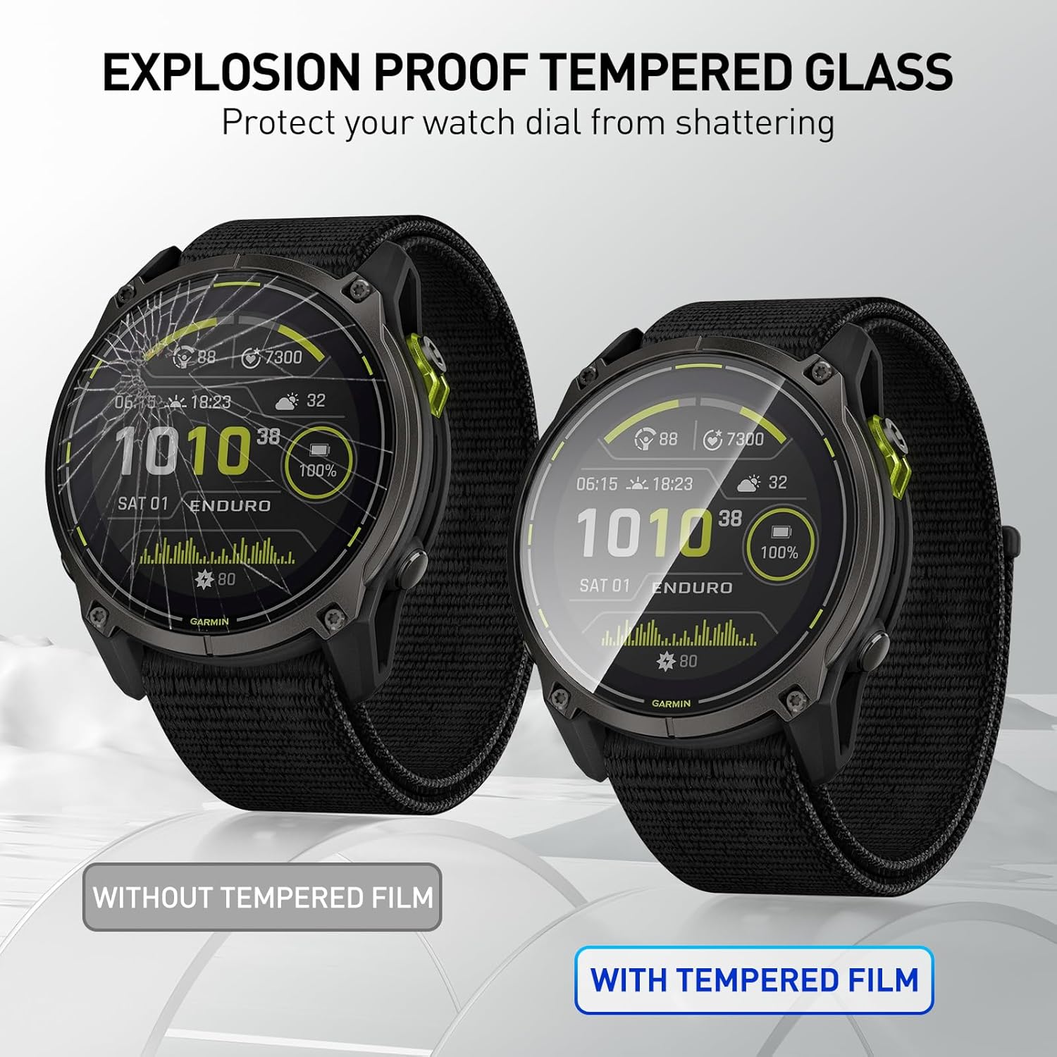 Gehard glasfilms voor Garmin E - Xwatch Smartwatch recensie en prijs