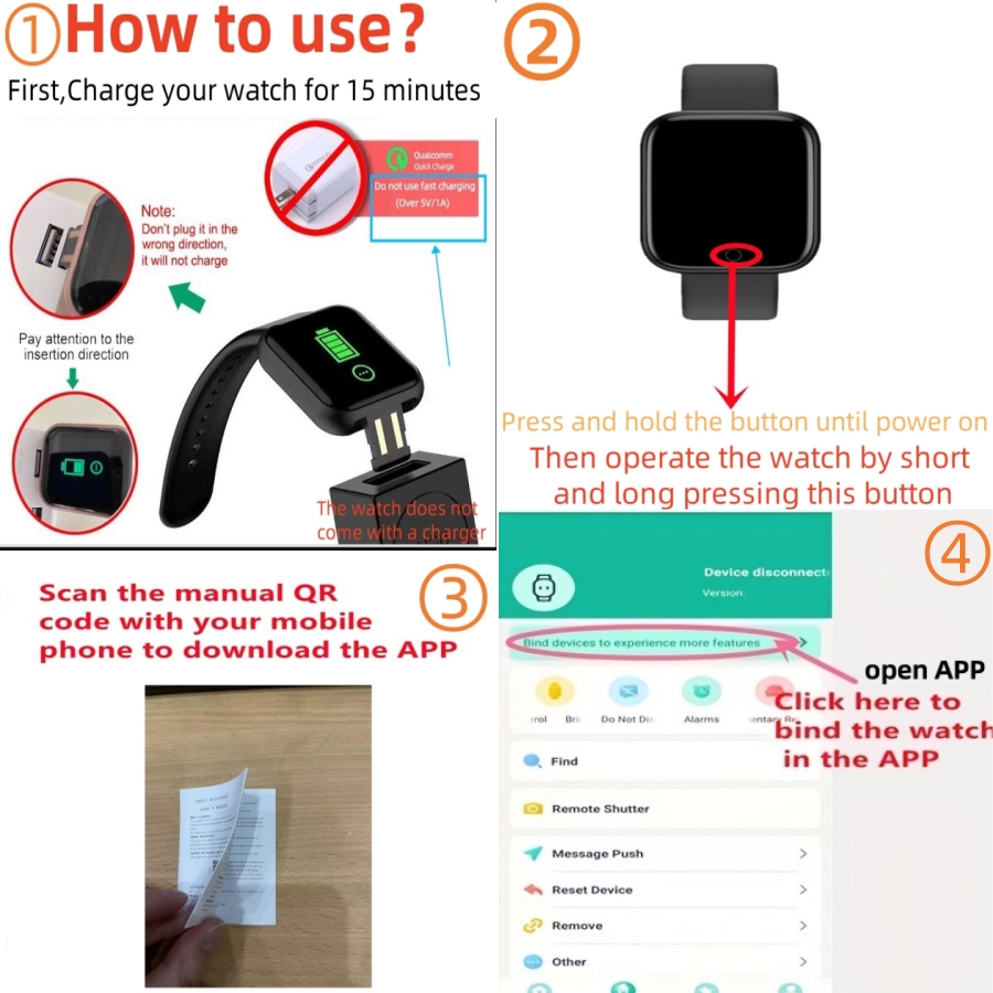 Smart Watch voor heren Dames S - Watch Smartwatch Android recensie en prijs
