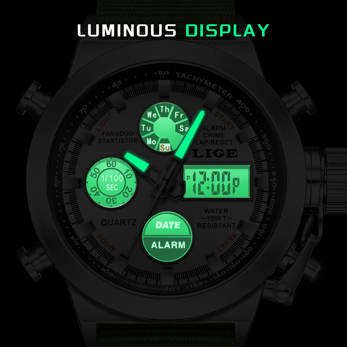 LIGE Herenhorloge, groot merk, - Smartwatch Watches For Men Digital recensie en prijs