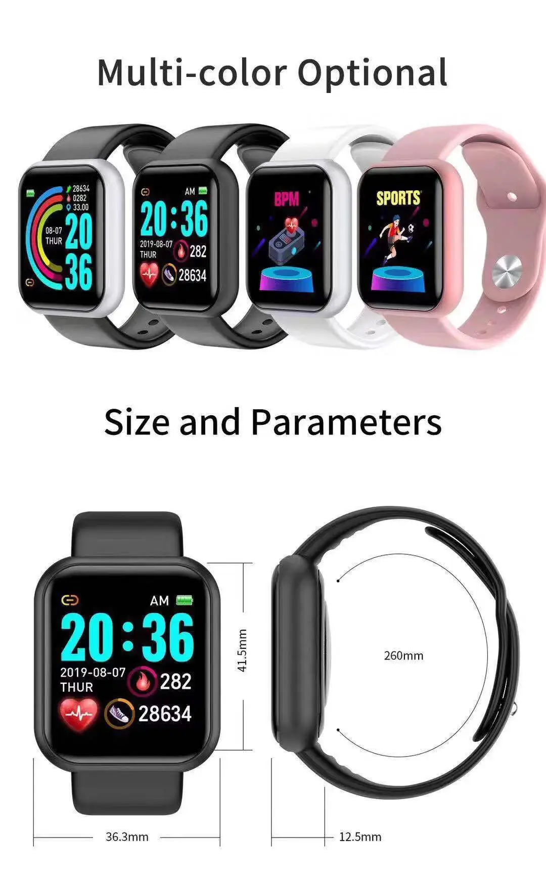 D20 Pro Smartwatch voor Heren  - Smartwatch Watches Digital recensie en prijs
