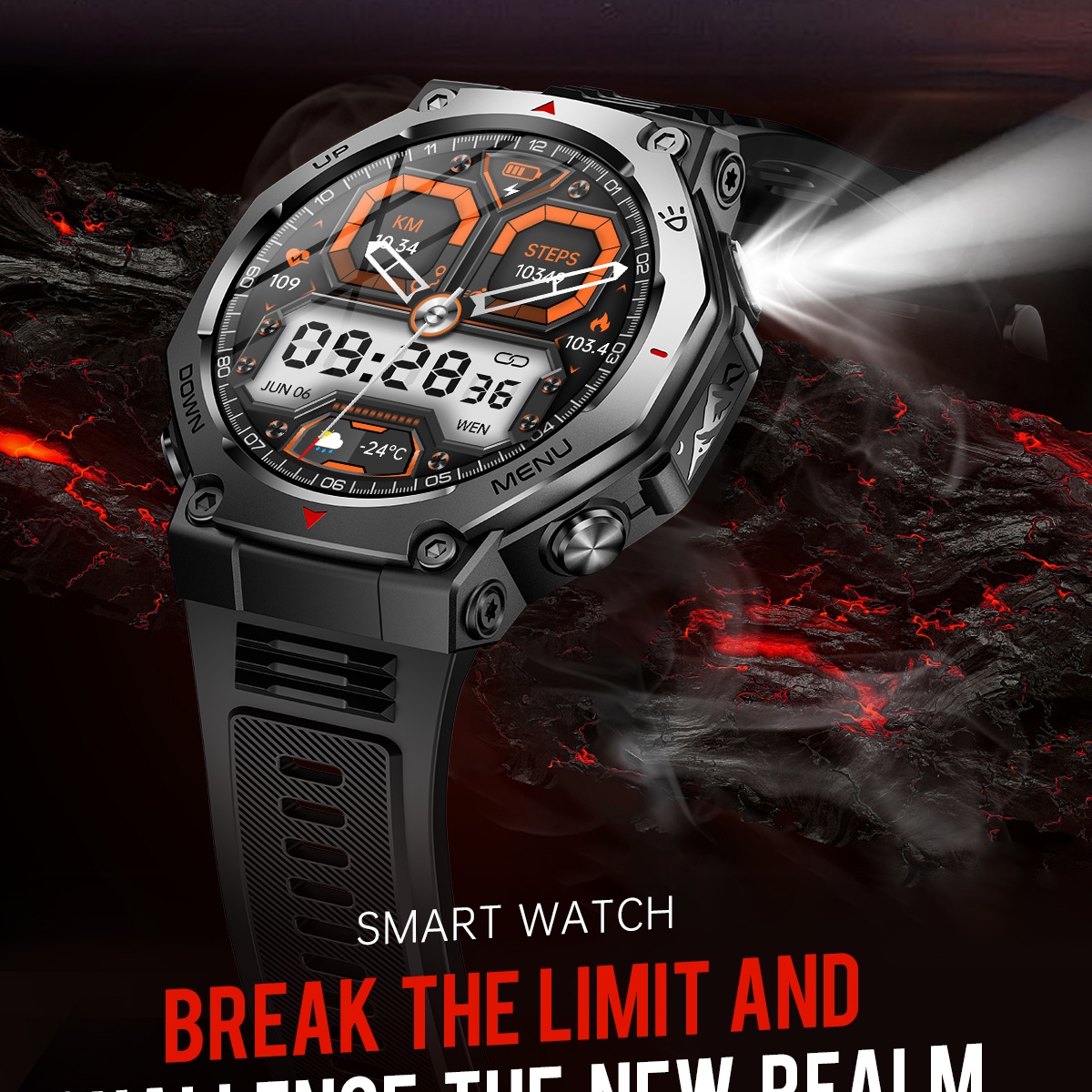 Voor Android IOS Nieuwe AMOLED - Watch Vs Amazfit recensie en prijs