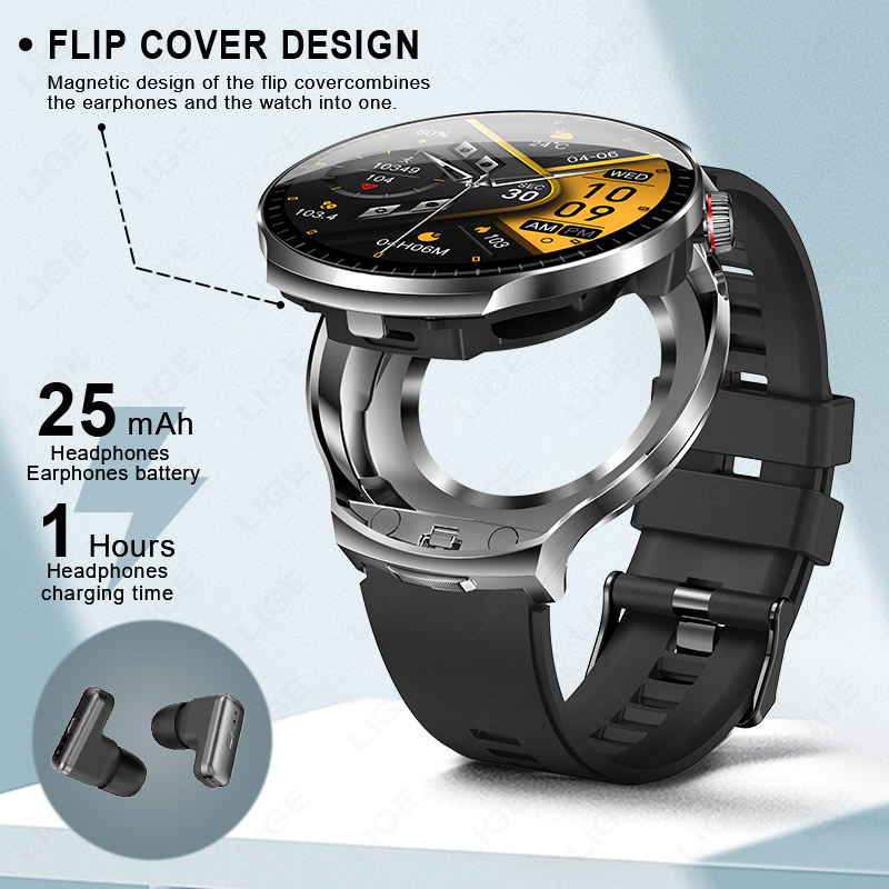 LIGE 2026 Nieuwe TWS 2-in-1 He - Smartwatch Noise Watches recensie en prijs