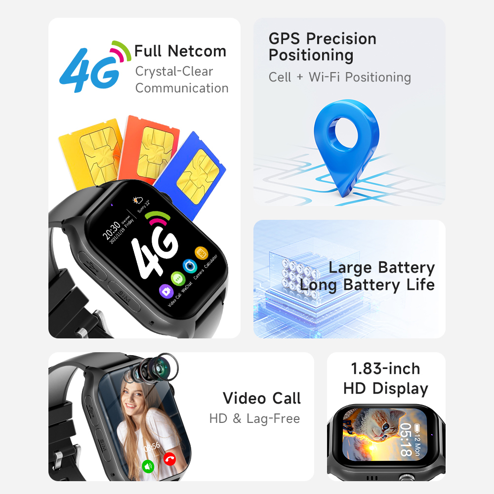 Smartwatches 4G Kinder GPS AGP - Smartwatch Watches Gift For Boys With Gps recensie en prijs