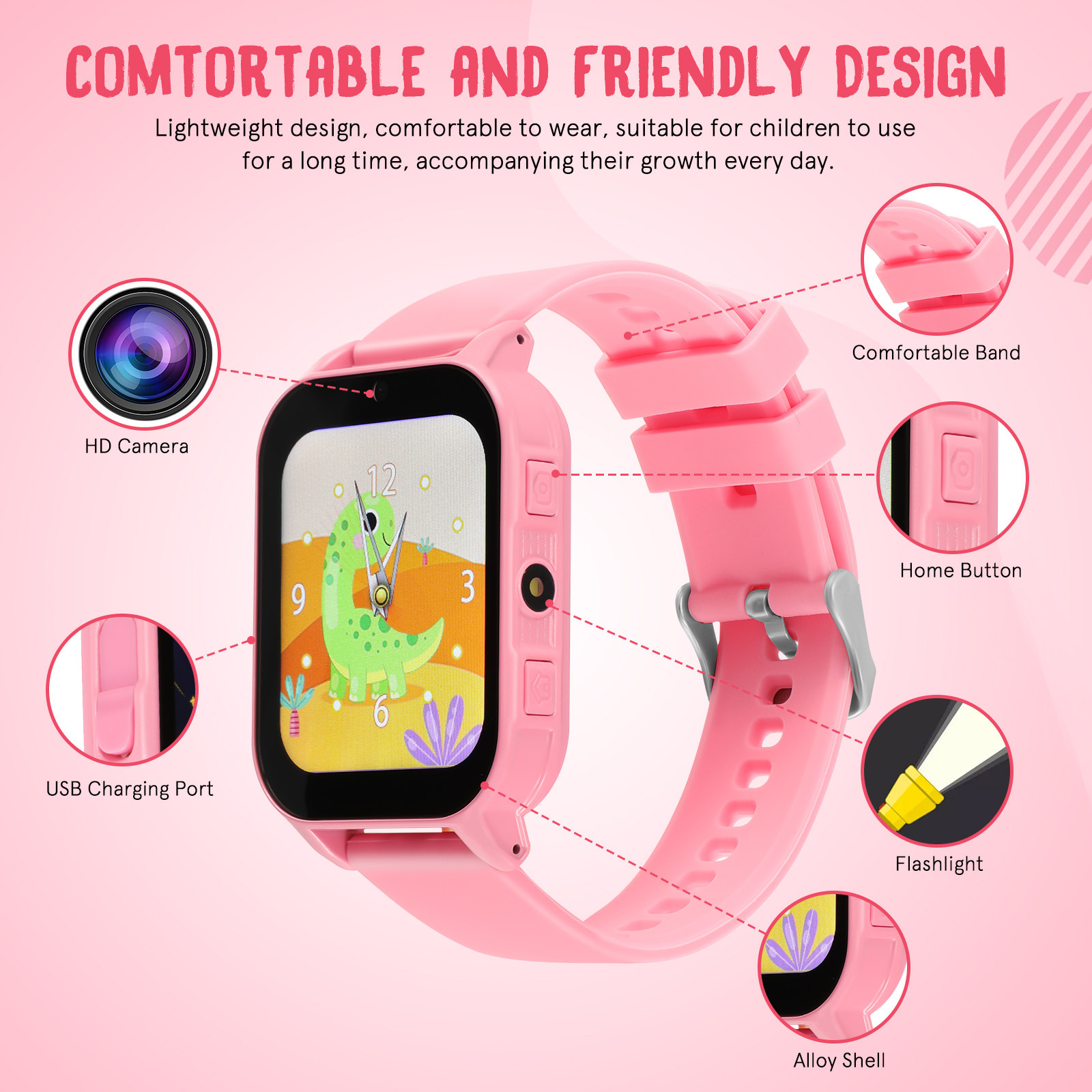 Kinderhorloge met spelletjes,  - Smartwatch Watches Digital recensie en prijs