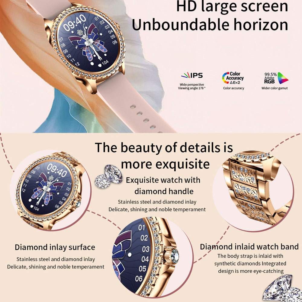 696 Nieuwe Blue Tooth Call Vro - Smartwatch Ladies Watches For Women recensie en prijs