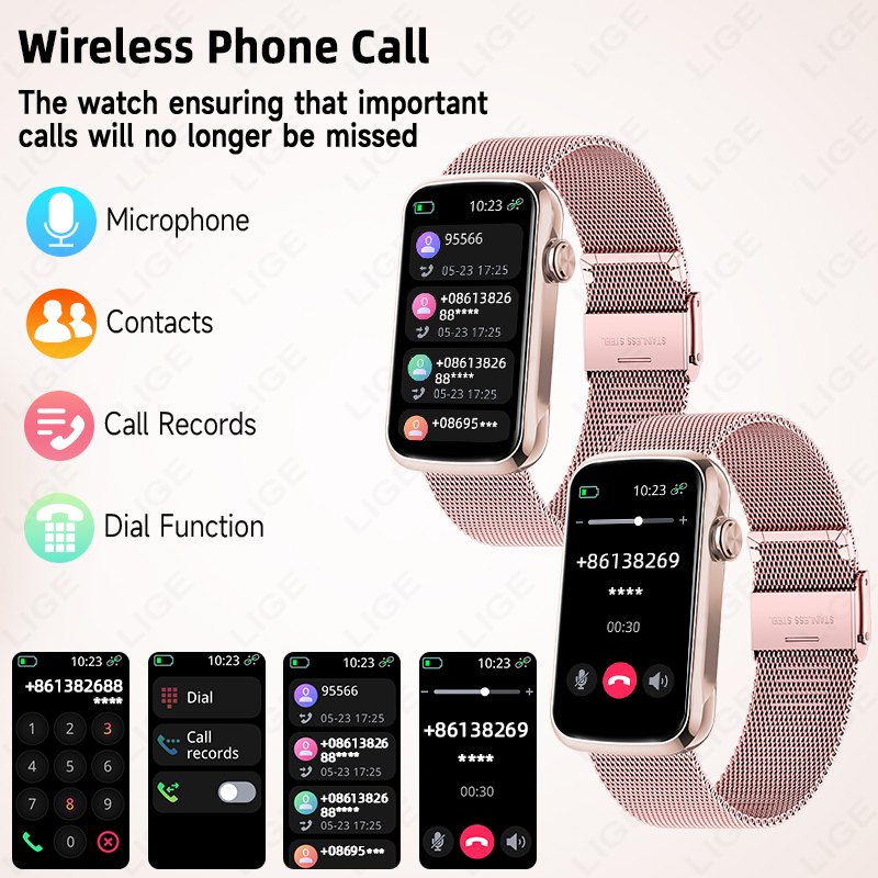 LUIK 1.47 ''Smart Horloge Vrou - Smartwatch Ladies Watches For Women recensie en prijs