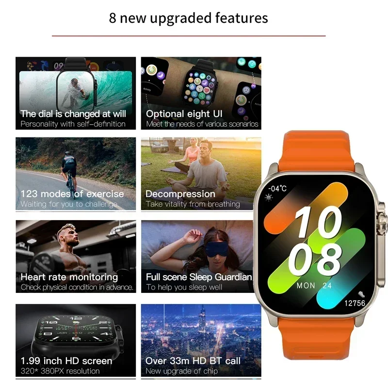 Nieuwe Serie 9 Watch PK HK8 PR - Smartwatch New Watches For Women recensie en prijs