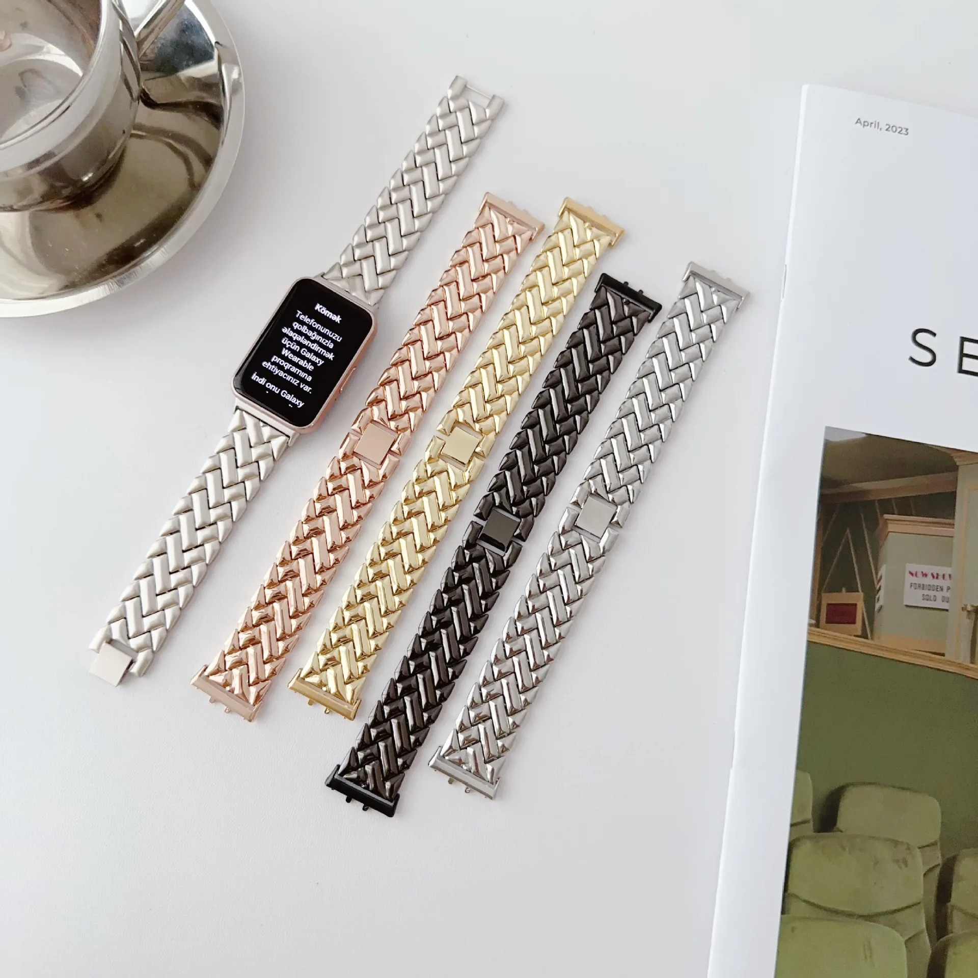 Nieuwe polsband metalen band v - Smartwatch New Watches For Women recensie en prijs
