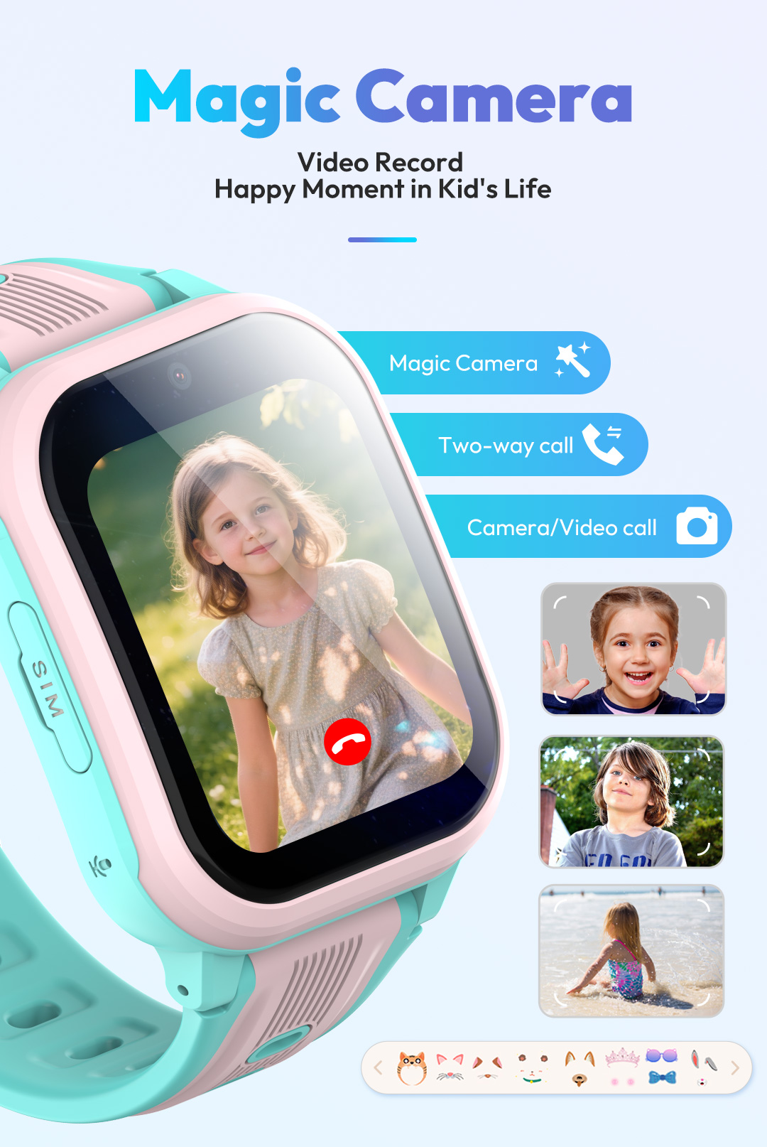 KT41 Smartwatch - 4G Telefoon  - Smartwatch Watches Gift For Boys With Gps recensie en prijs