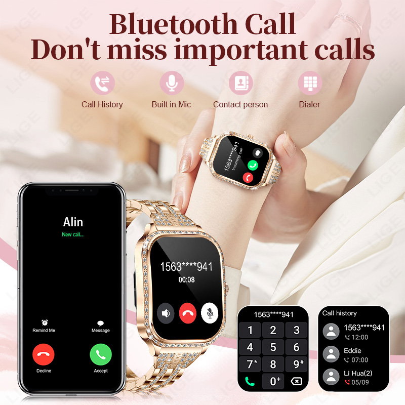 LIGE Smart Watch Dames Waterdi - Smartwatch Ladies Watches For Women recensie en prijs