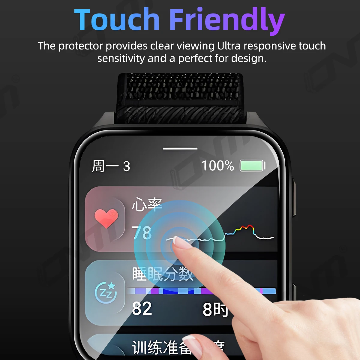 3D-beschermingsfilm voor Garmi - Xwatch Smartwatch recensie en prijs