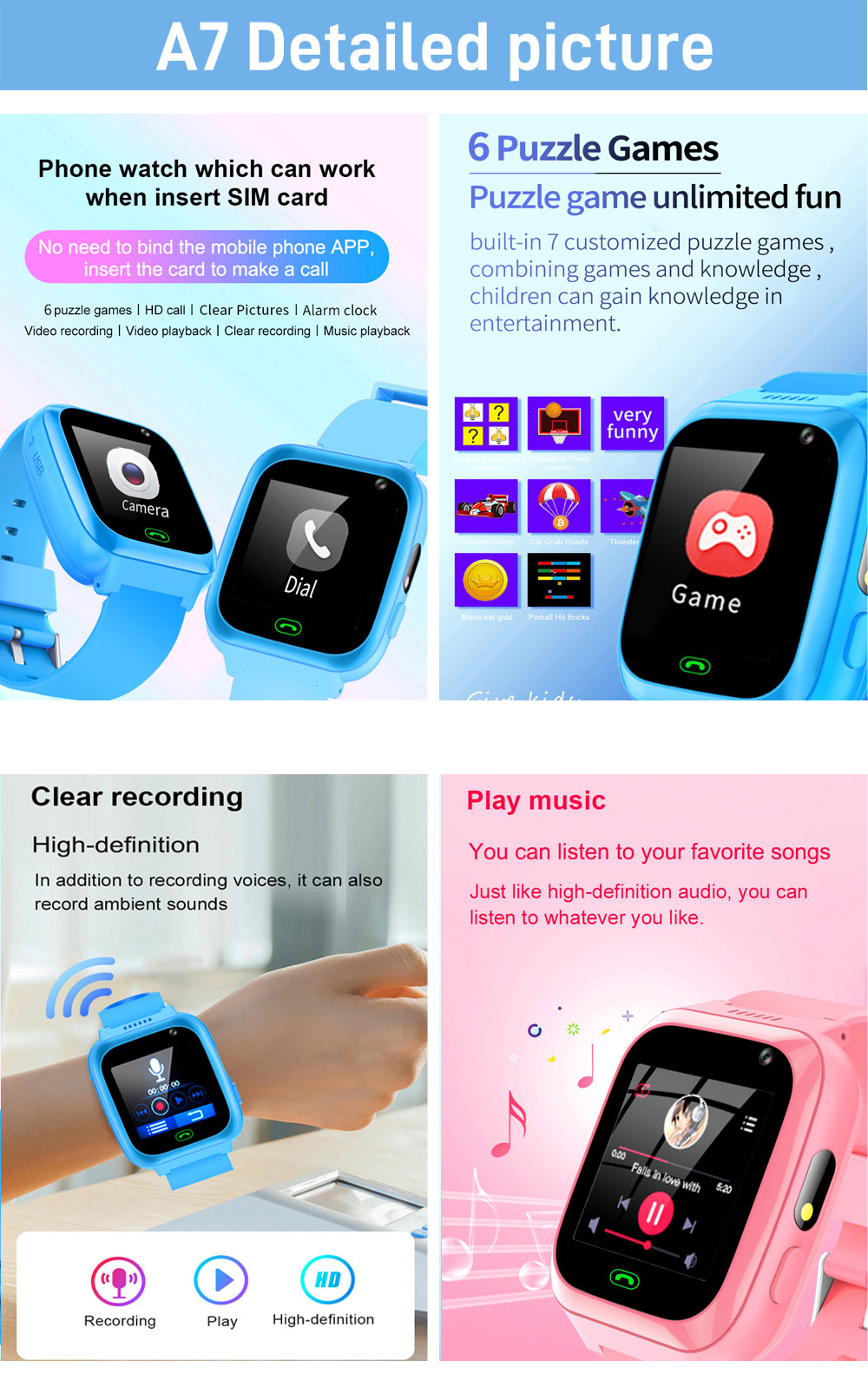 2G 4G Kids Smart Watch Telefoo - Smartwatch Watches For Kid Boy Waterproof recensie en prijs