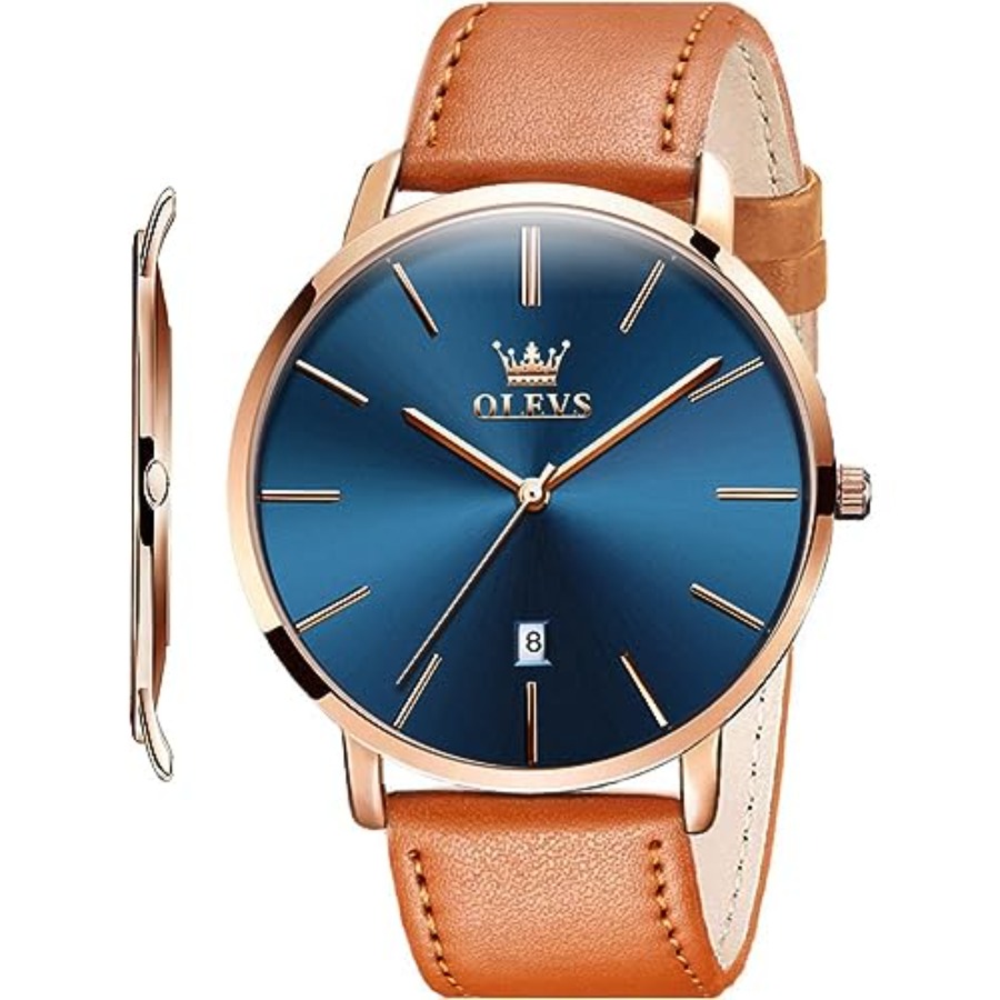 OLEVS Heren lederen horloges Z - Smartwatch Watches For Men Digital recensie en prijs