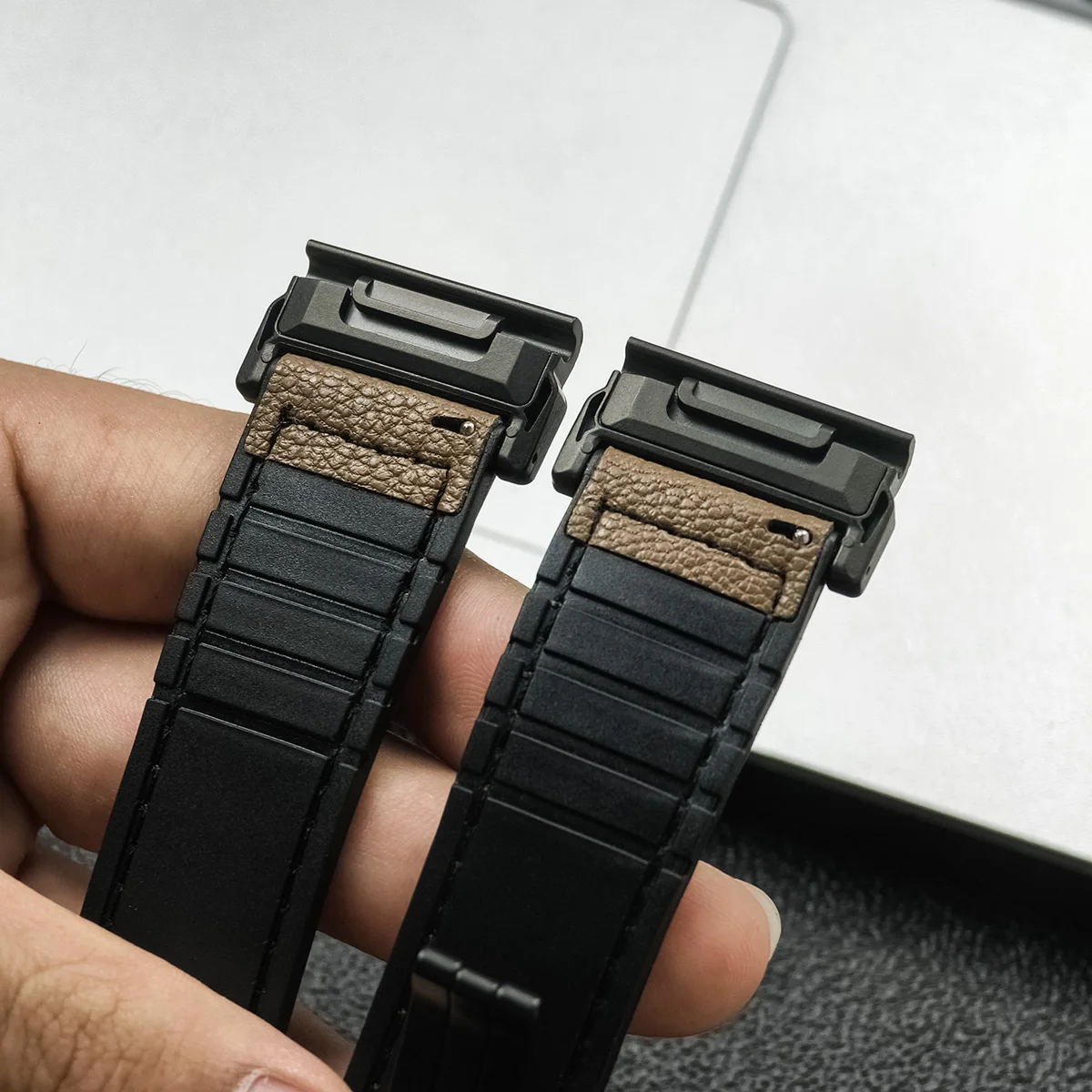 Lederen Siliconen Horlogeband  - Watch Smartwatch Android recensie en prijs