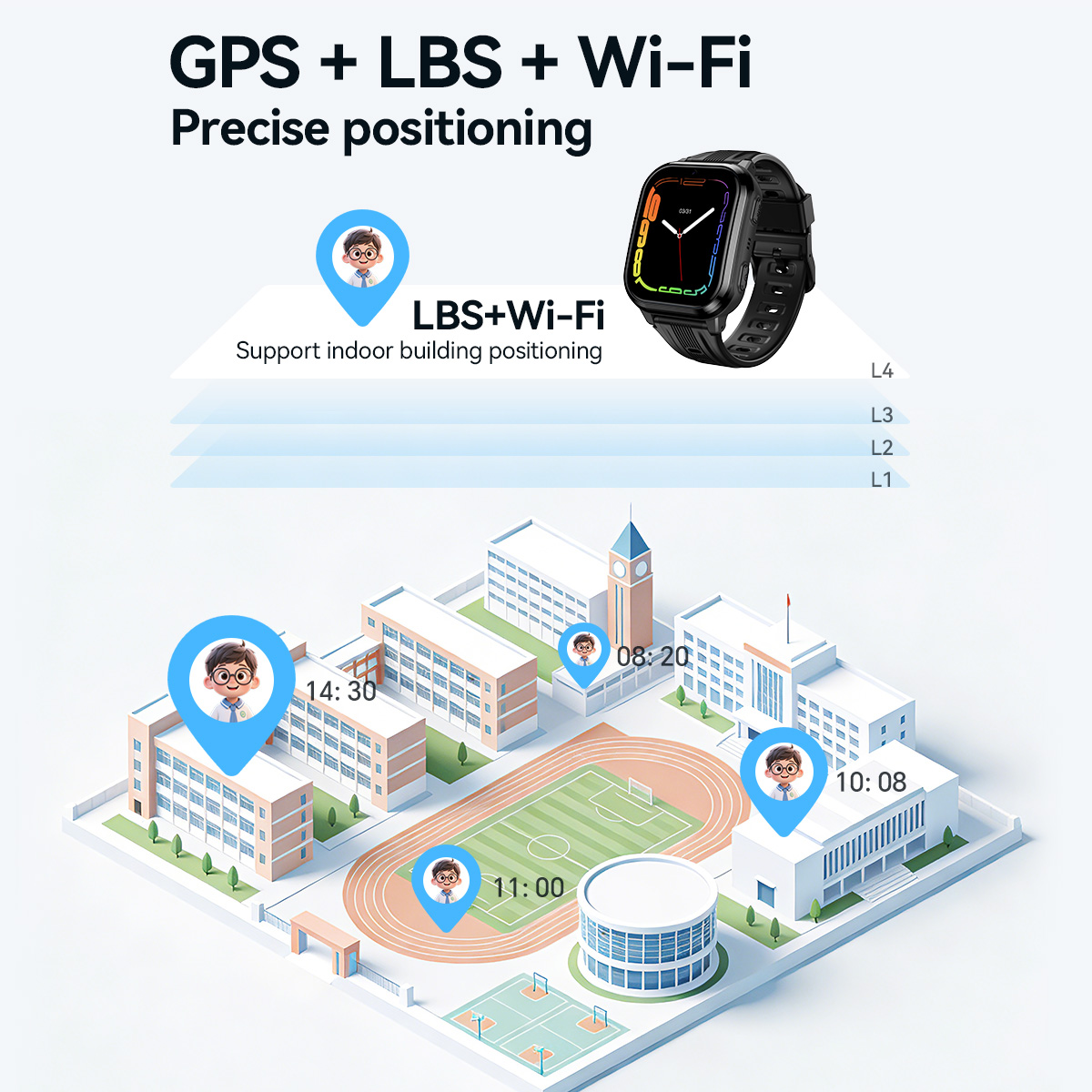 HOCO Y108 1.69 inch HD LCD geb - Smartwatch Watches For Boys recensie en prijs