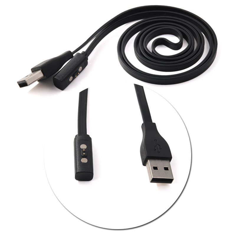 Zwart Usb Charger Charging Cab - Smartwatch Pebble Watches recensie en prijs